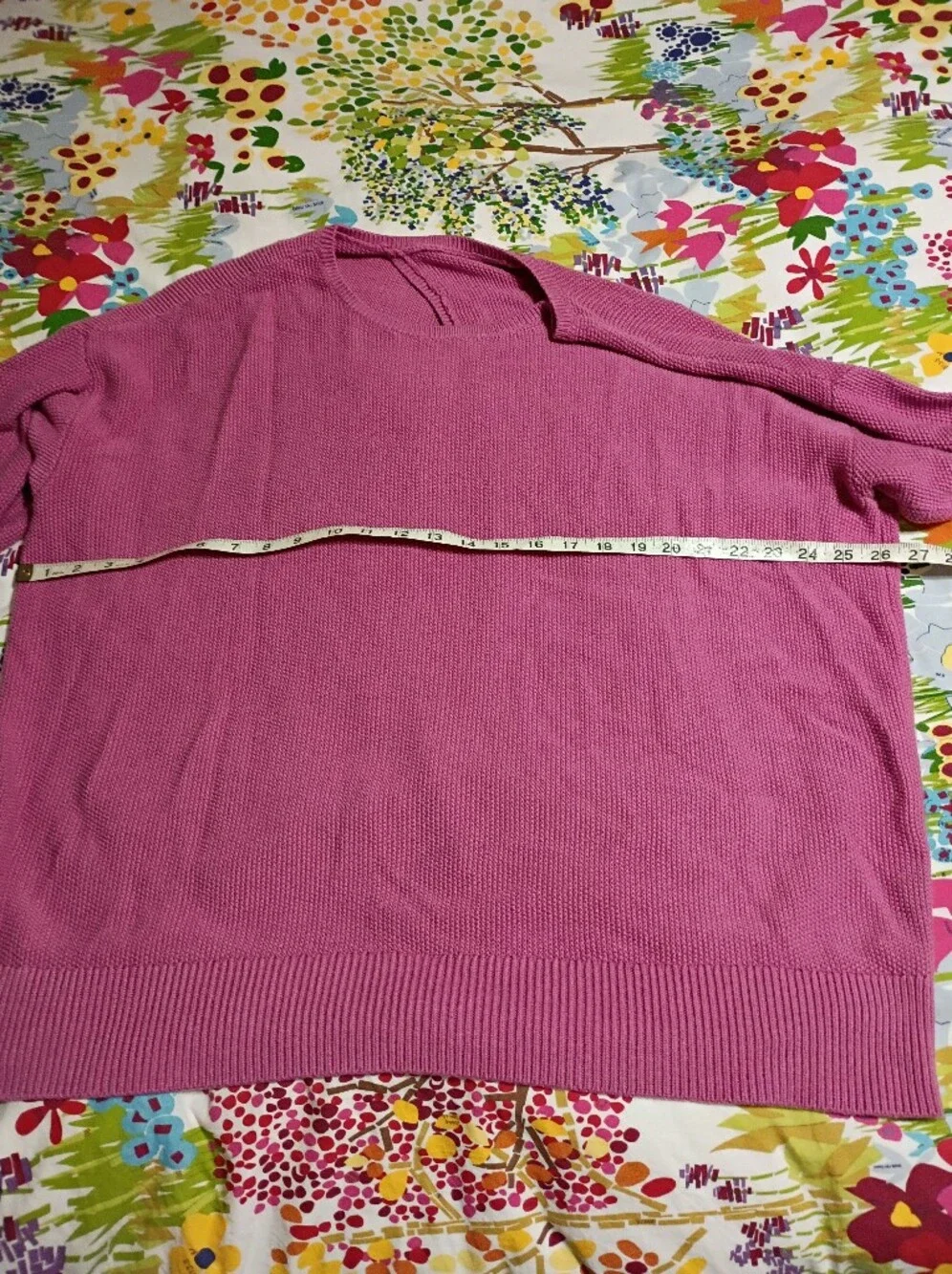 Lululemon Cashlu Crossover Pink Sweater Size XL Cashmere Blend Fabric
